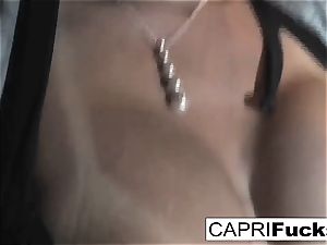 Capri Cavanni play with her humid pussy
